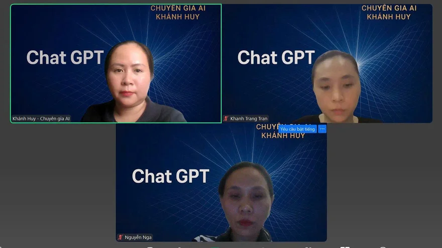Lớp học ứng dụng AI trực tuyến